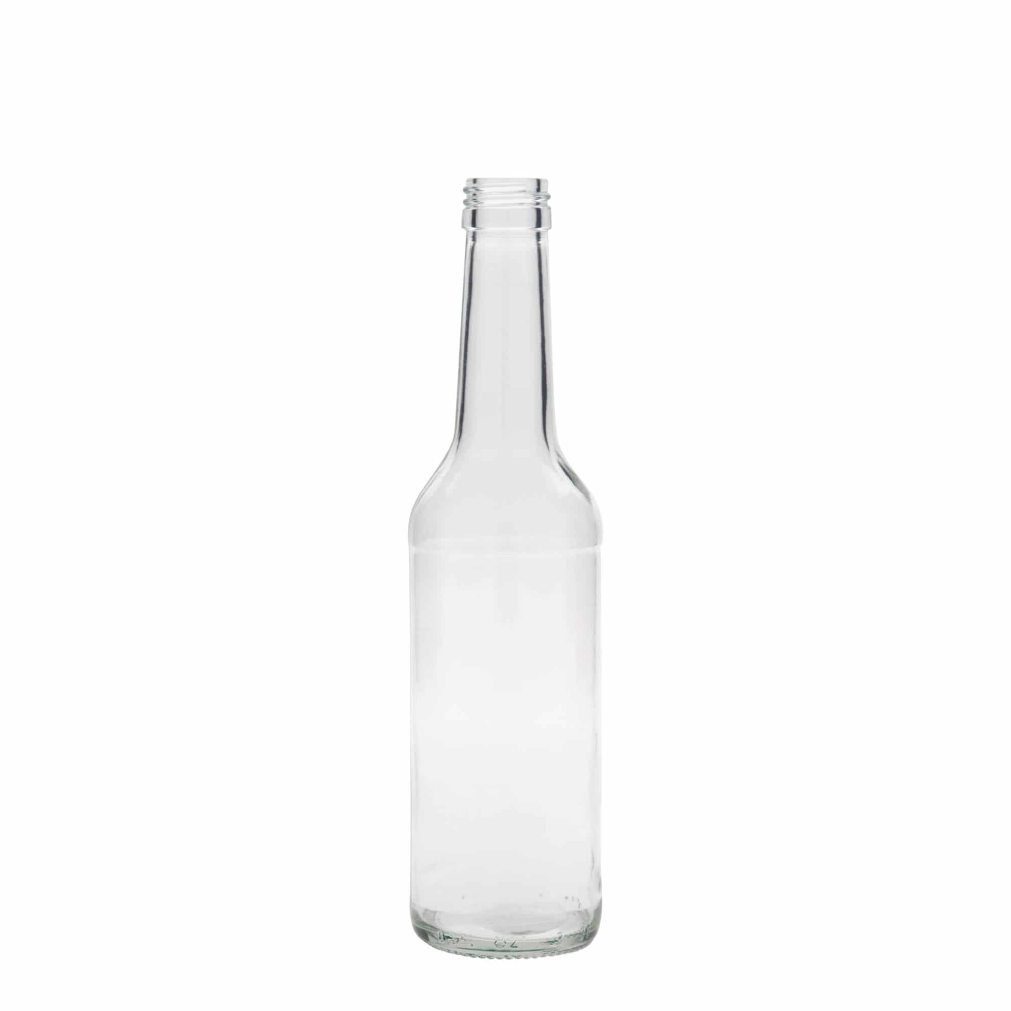 350 ml Bottiglia di vetro a collo dritto, imboccatura: PP 28 350 ml Bottiglia di vetro a collo dritto, imboccatura: PP 28