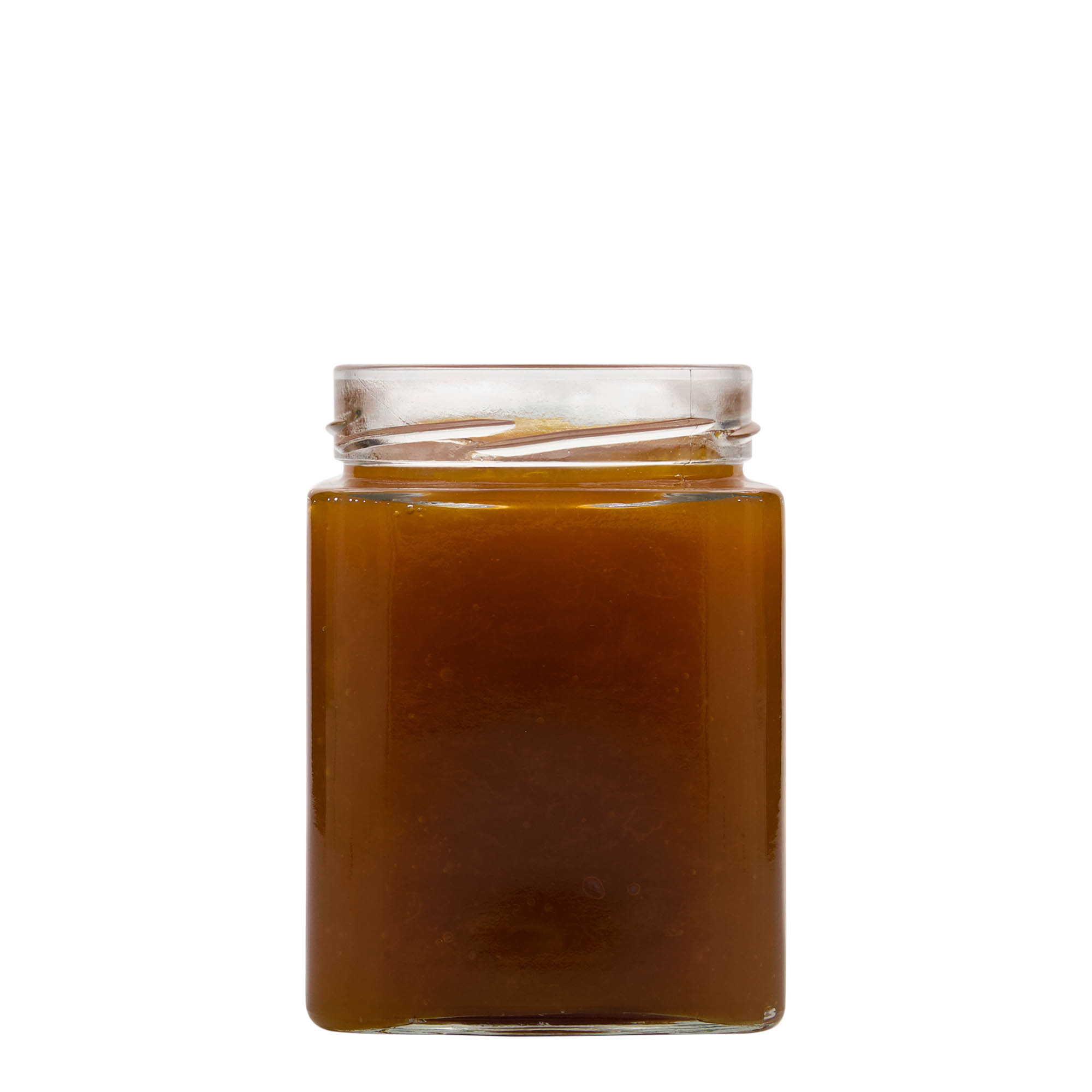 580 ml barattolo quadrato 'Ikarus', bocca: Deep-Twist-Off (DTO 82)