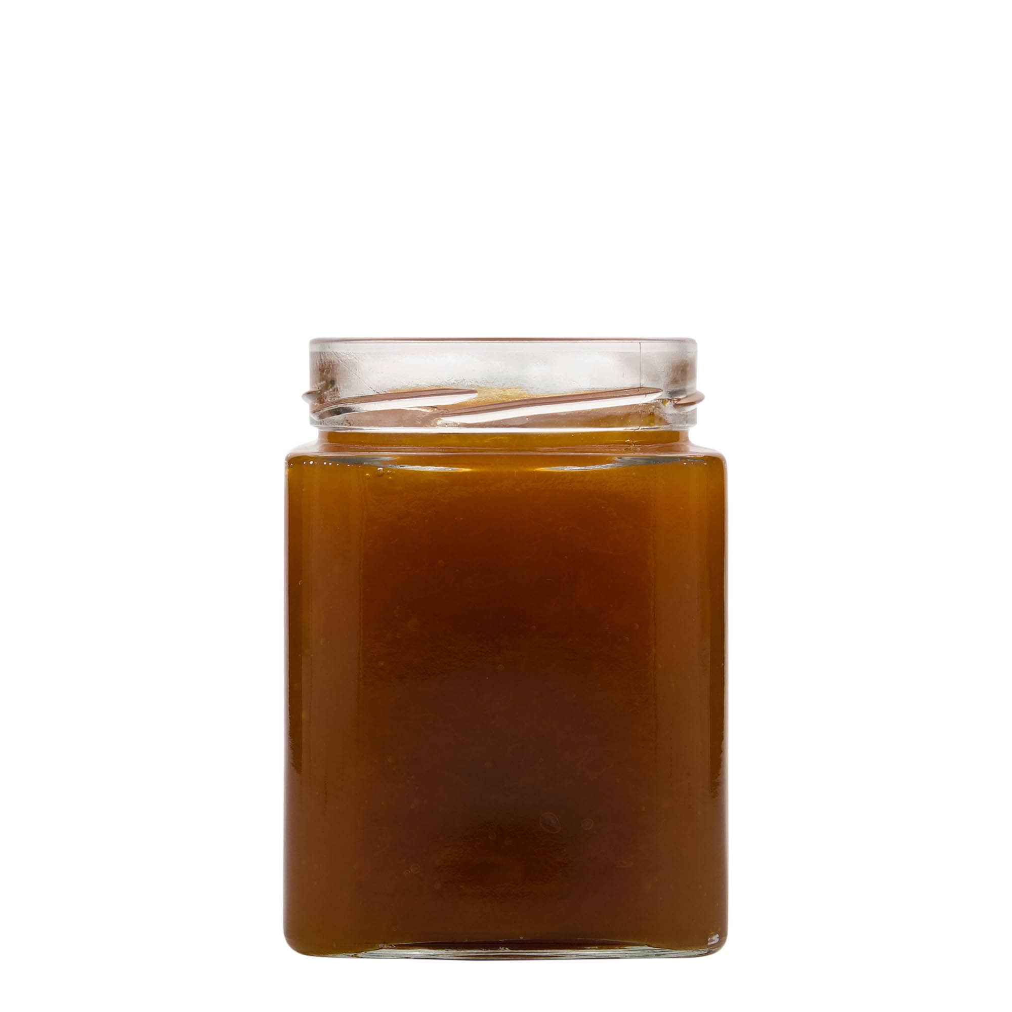 580 ml barattolo quadrato 'Ikarus', bocca: Deep-Twist-Off (DTO 82)