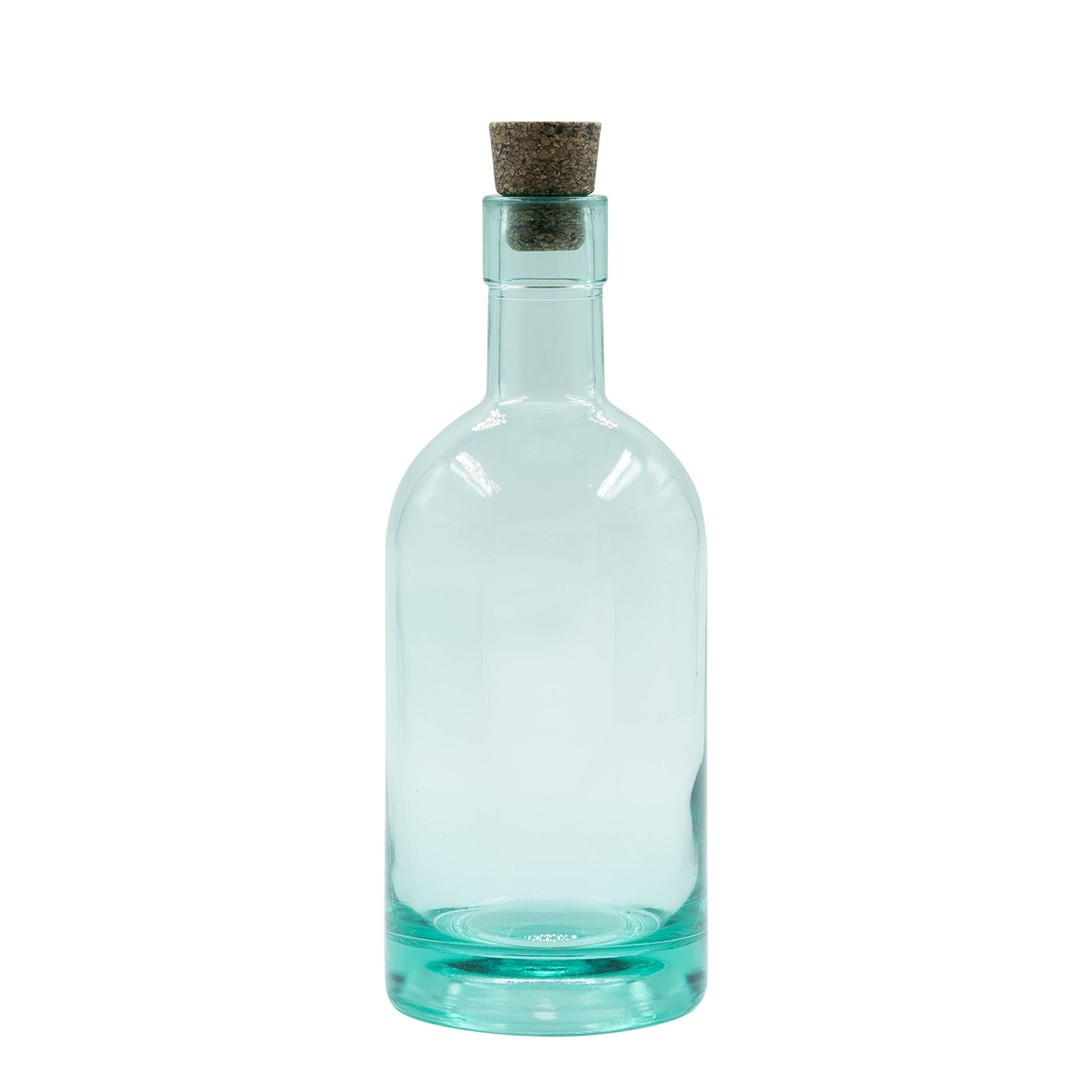 Bottiglia di vetro da 700 ml 'Eco Dome', bocca: tappo in sughero Bottiglia di vetro da 700 ml 'Eco Dome', bocca: tappo in sughero
