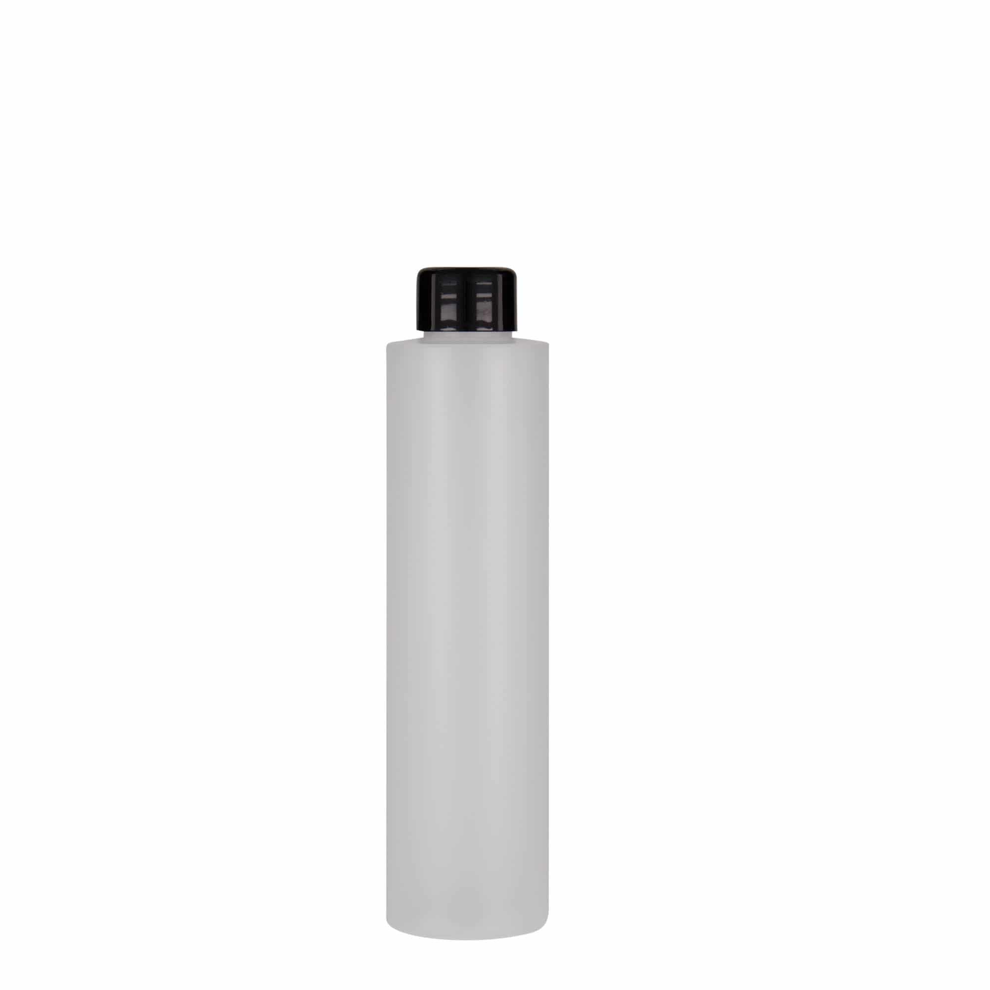 Bottiglia in plastica da 200 ml 'Pipe', HDPE, naturale, bocca: 24/410