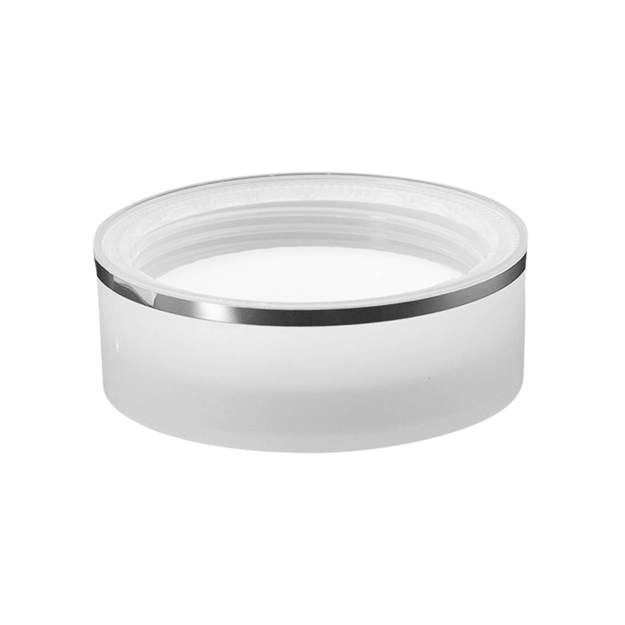 Tappo a vite 'Clear/Platin Edition', plastica PP, bianco, per bocca: 53/2P