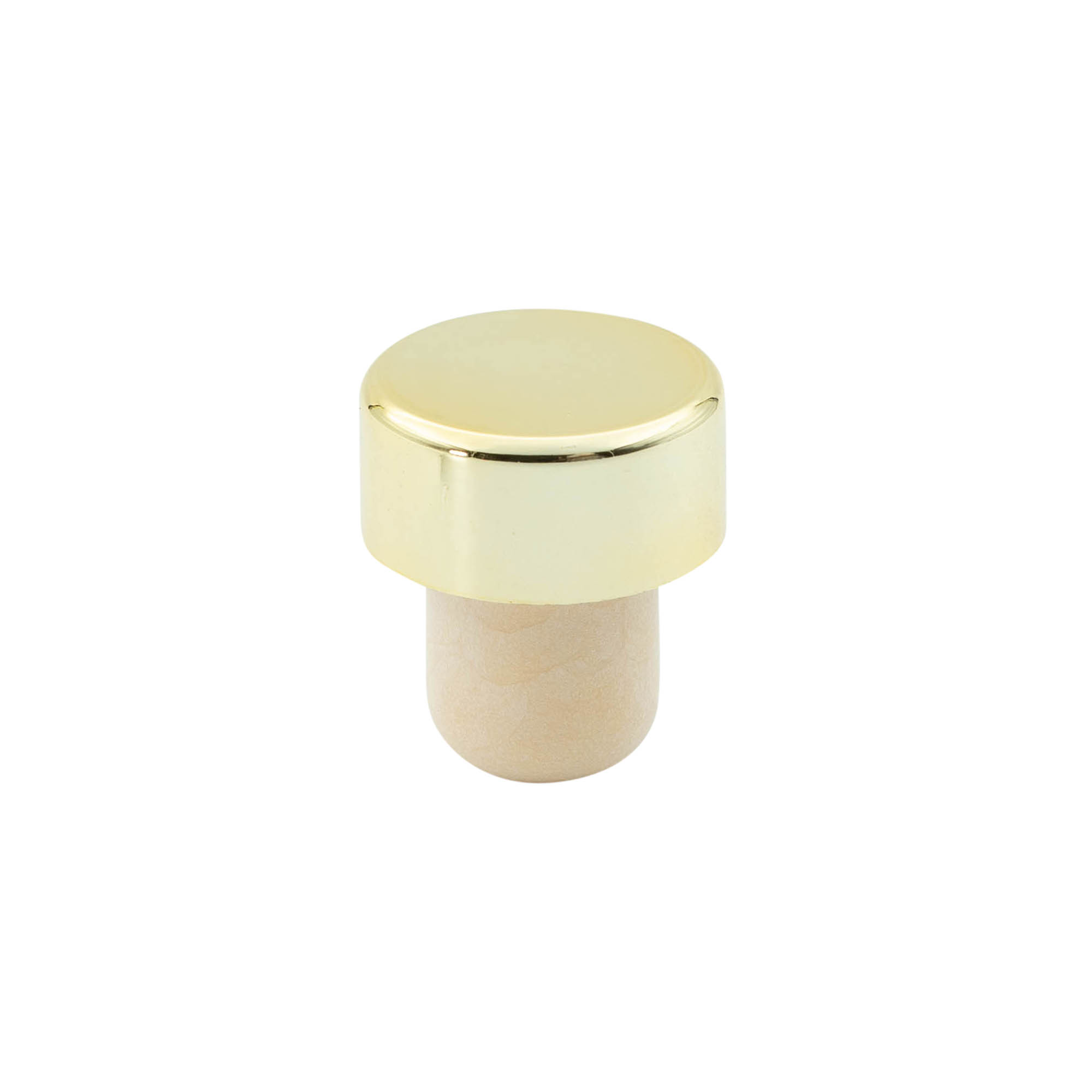 Tappo a vite in sughero 19 mm, plastica, oro, per bocca: sughero Tappo a vite in sughero 19 mm, plastica, oro, per bocca: sughero