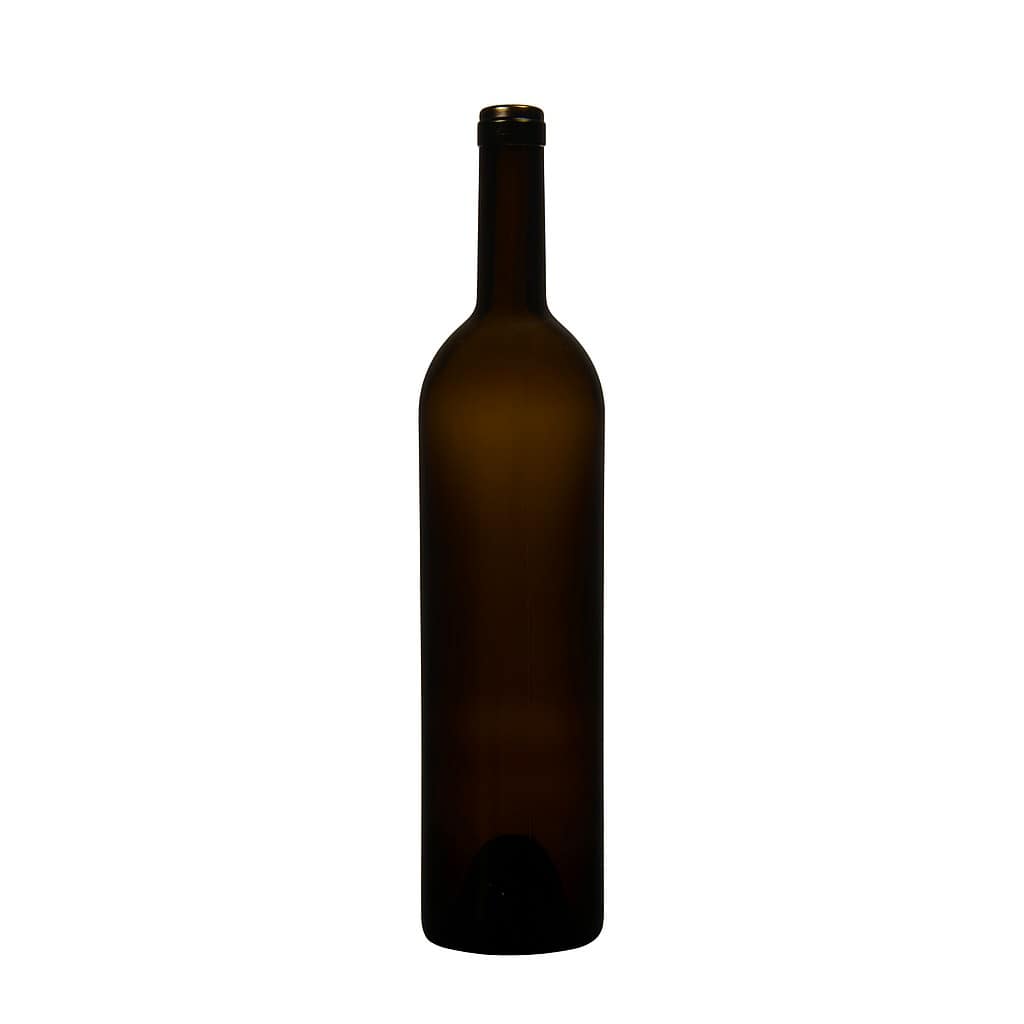 Bottiglia di vino 750 ml 'Liberty', verde antico, bocca: sughero