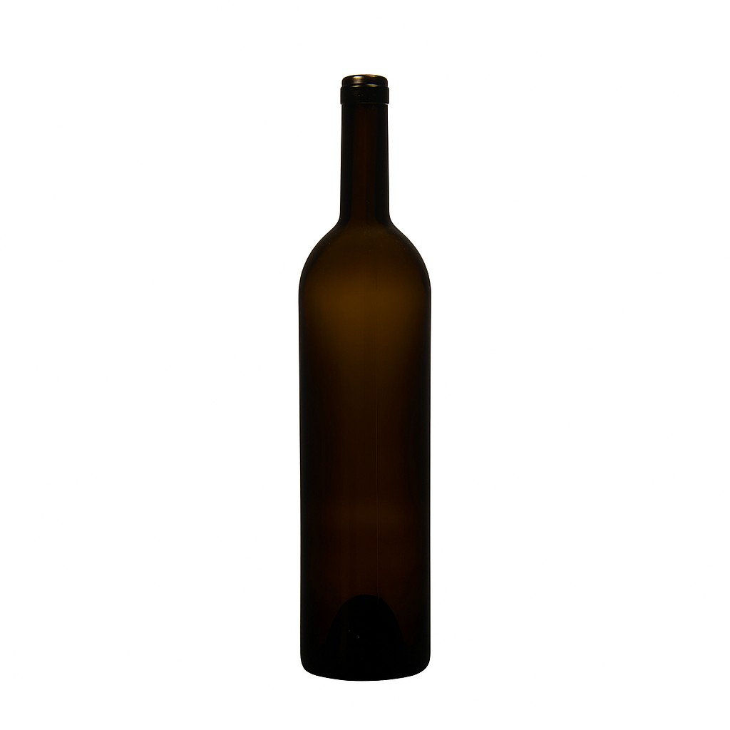 Bottiglia di vino 750 ml 'Liberty', verde antico, bocca: sughero