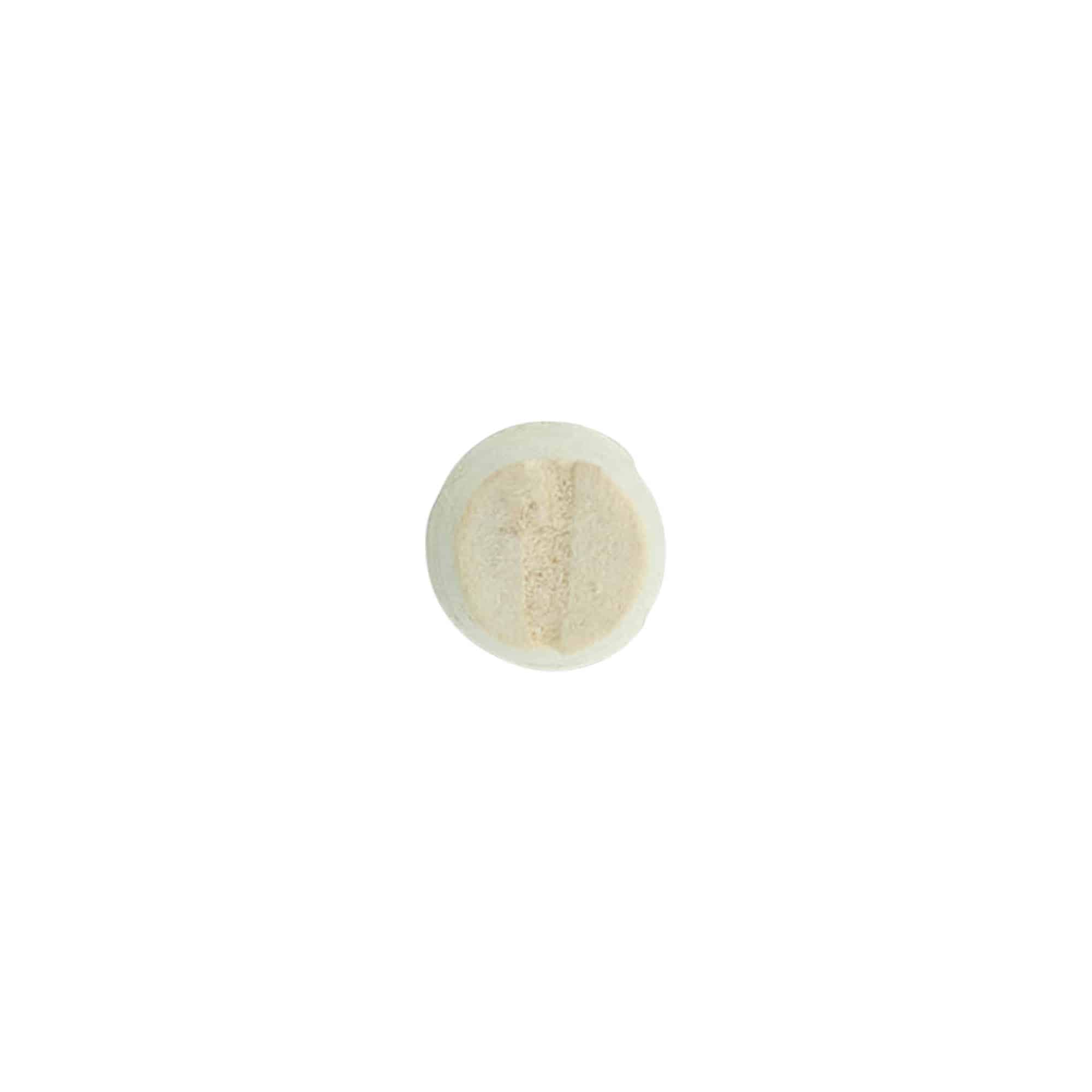 Tappo a punta 9-12 x 22, sughero naturale, sbiancato, per bocca: sughero