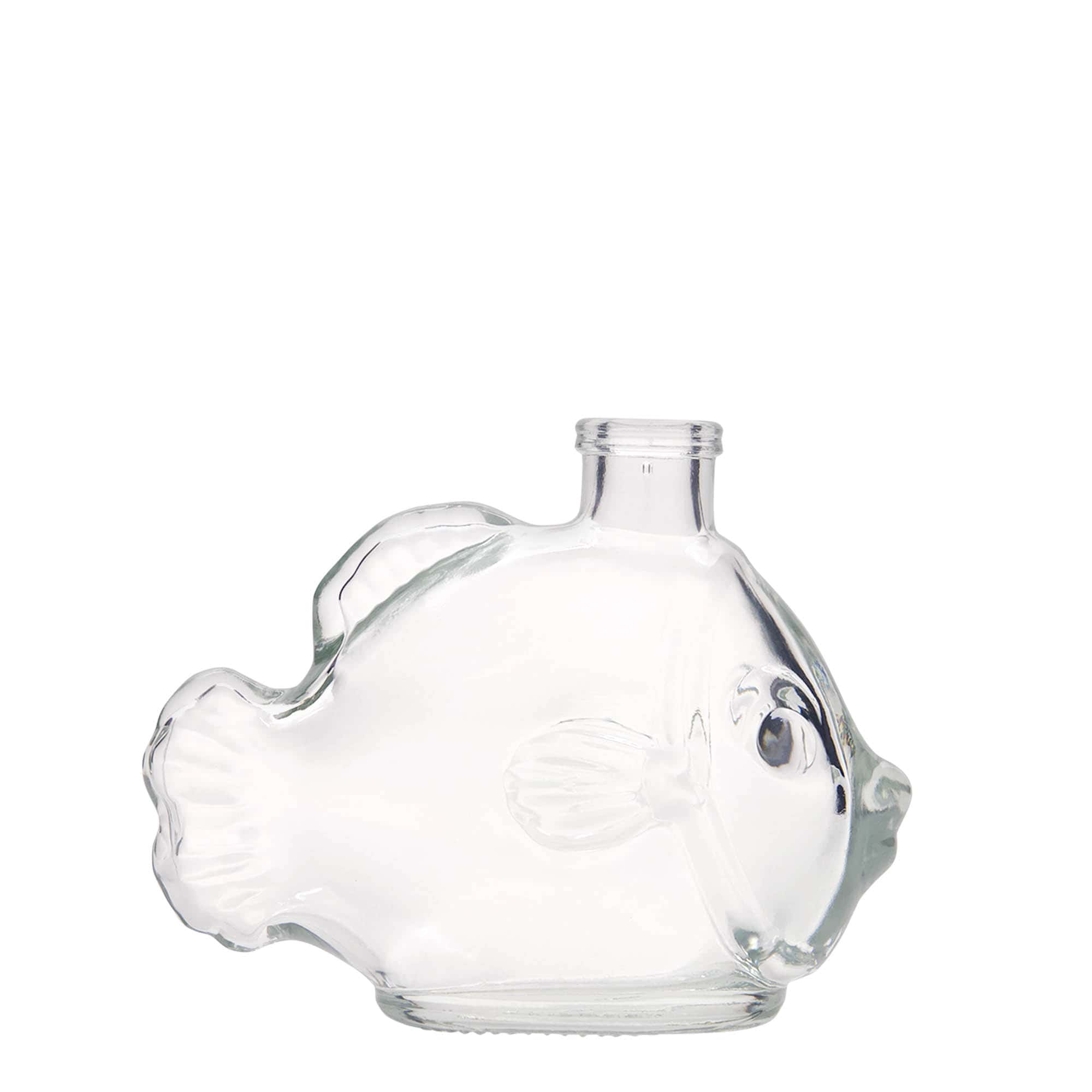 200 ml Bottiglia di vetro 'Pesce', imboccatura: fascetta 200 ml Bottiglia di vetro 'Pesce', imboccatura: fascetta