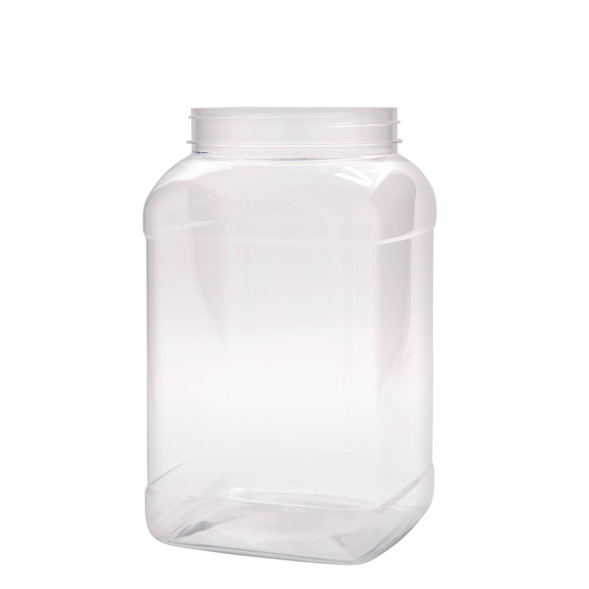 3.000 ml barattolo PET 'Dana', quadrato, plastica, bocca: 110/400