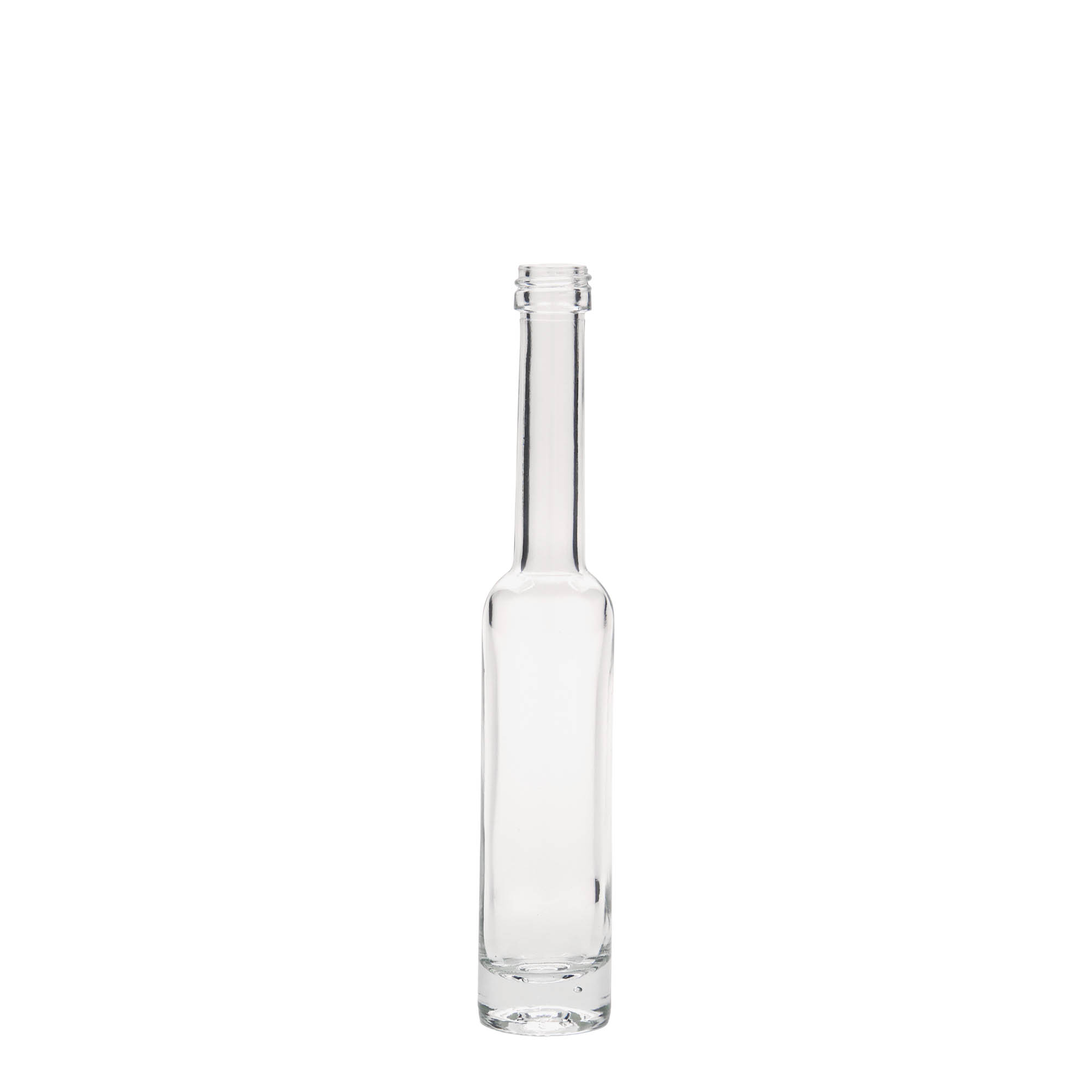 Bottiglia di vetro da 40 ml 'Platina', bocca: PP 18 Bottiglia di vetro da 40 ml 'Platina', bocca: PP 18