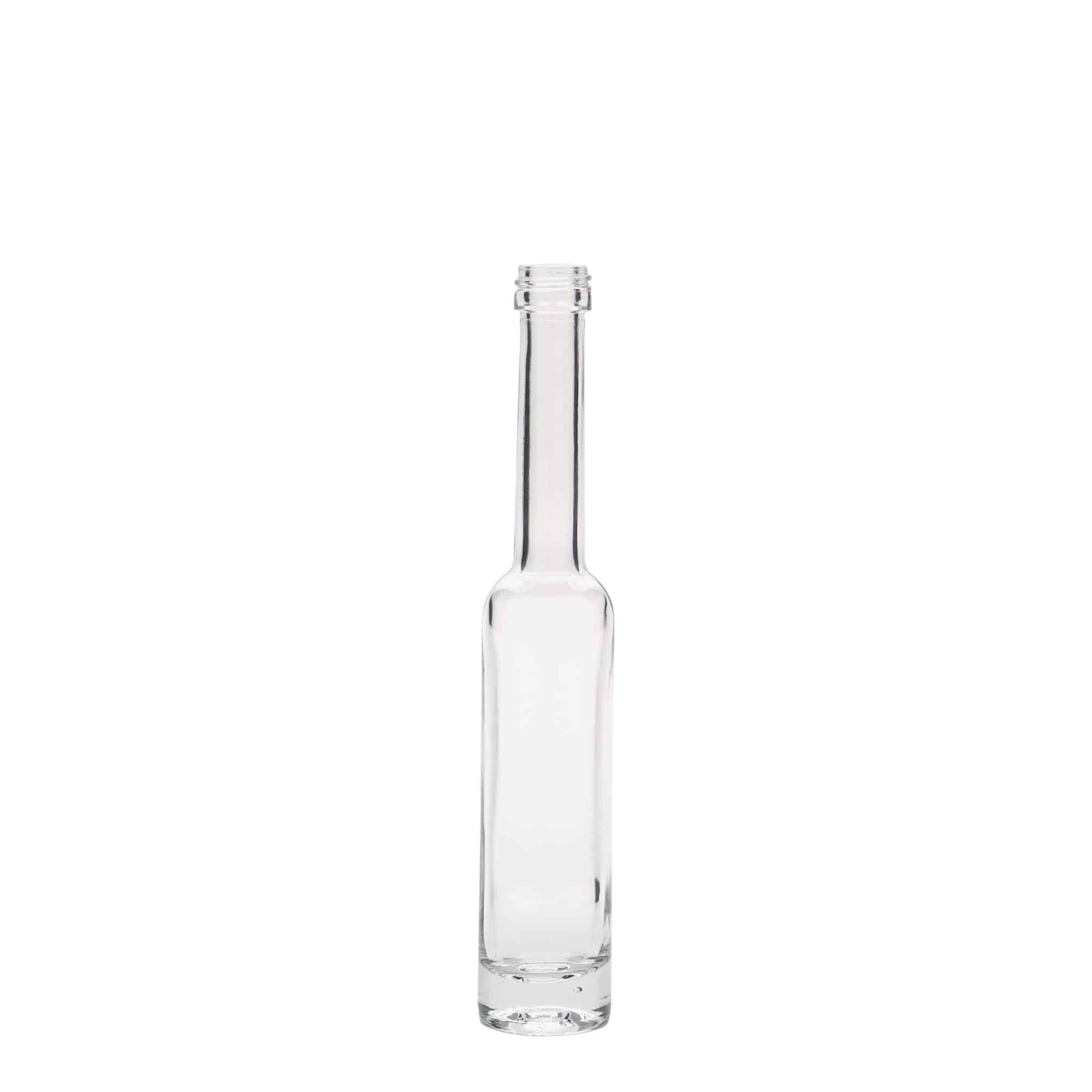 Bottiglia di vetro da 40 ml 'Platina', bocca: PP 18