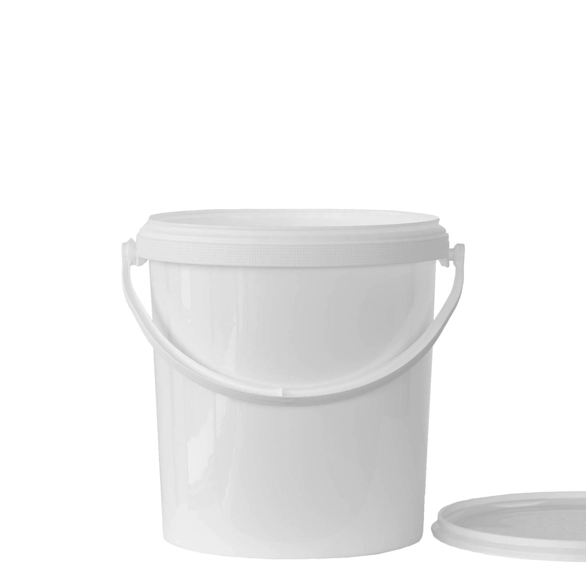 Secchio da 6 l, plastica PP, bianco Secchio da 6 l, plastica PP, bianco