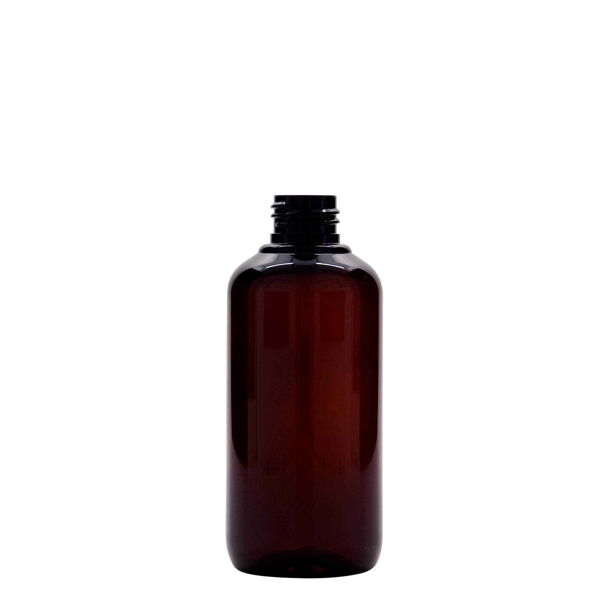 Bottiglia in plastica riciclata da 200 ml 'Victor's Best', PCR, marrone, bocca: 24/410 Bottiglia in plastica riciclata da 200 ml 'Victor's Best', PCR, marrone, bocca: 24/410