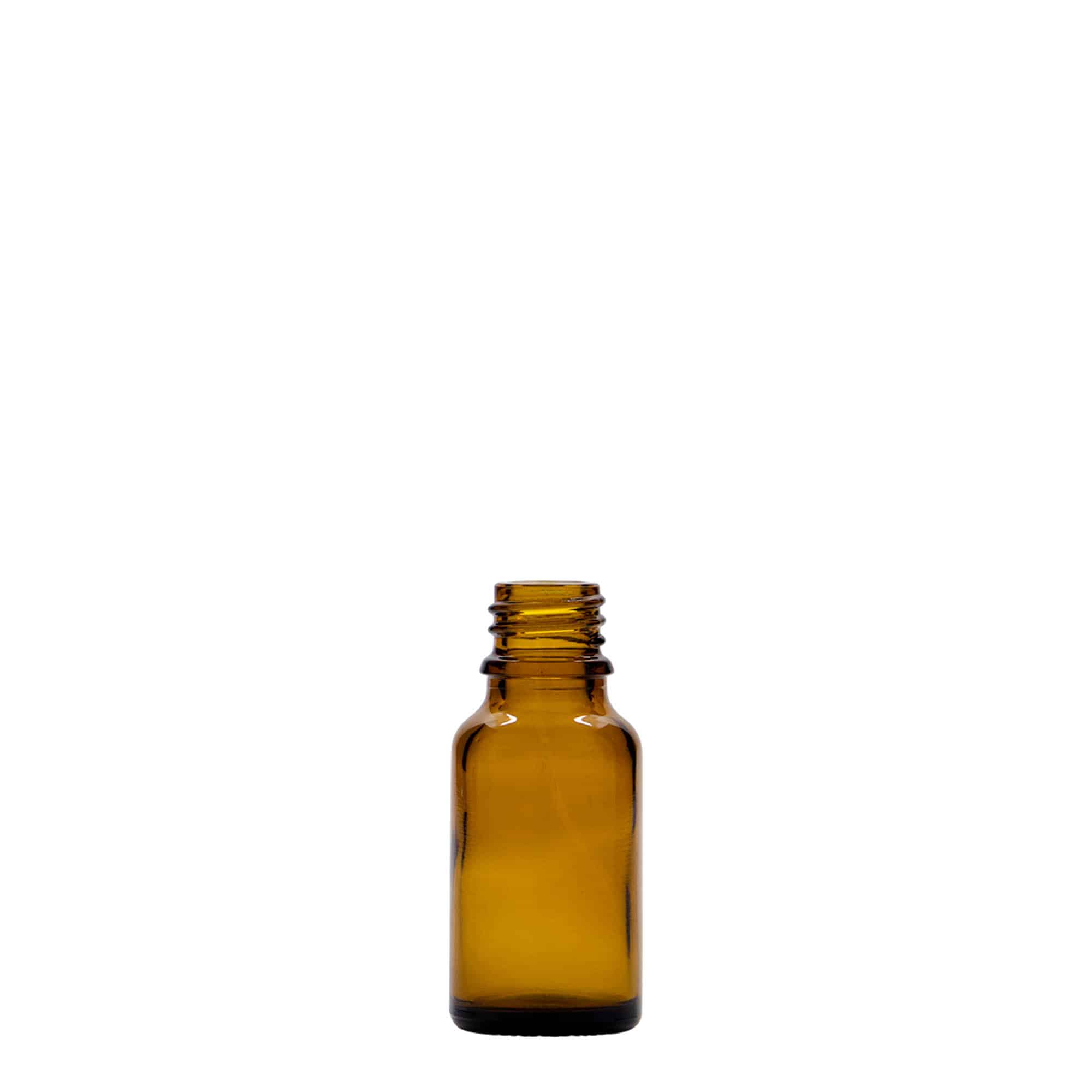 15 ml flacone medico, vetro, marrone, bocca: DIN 18