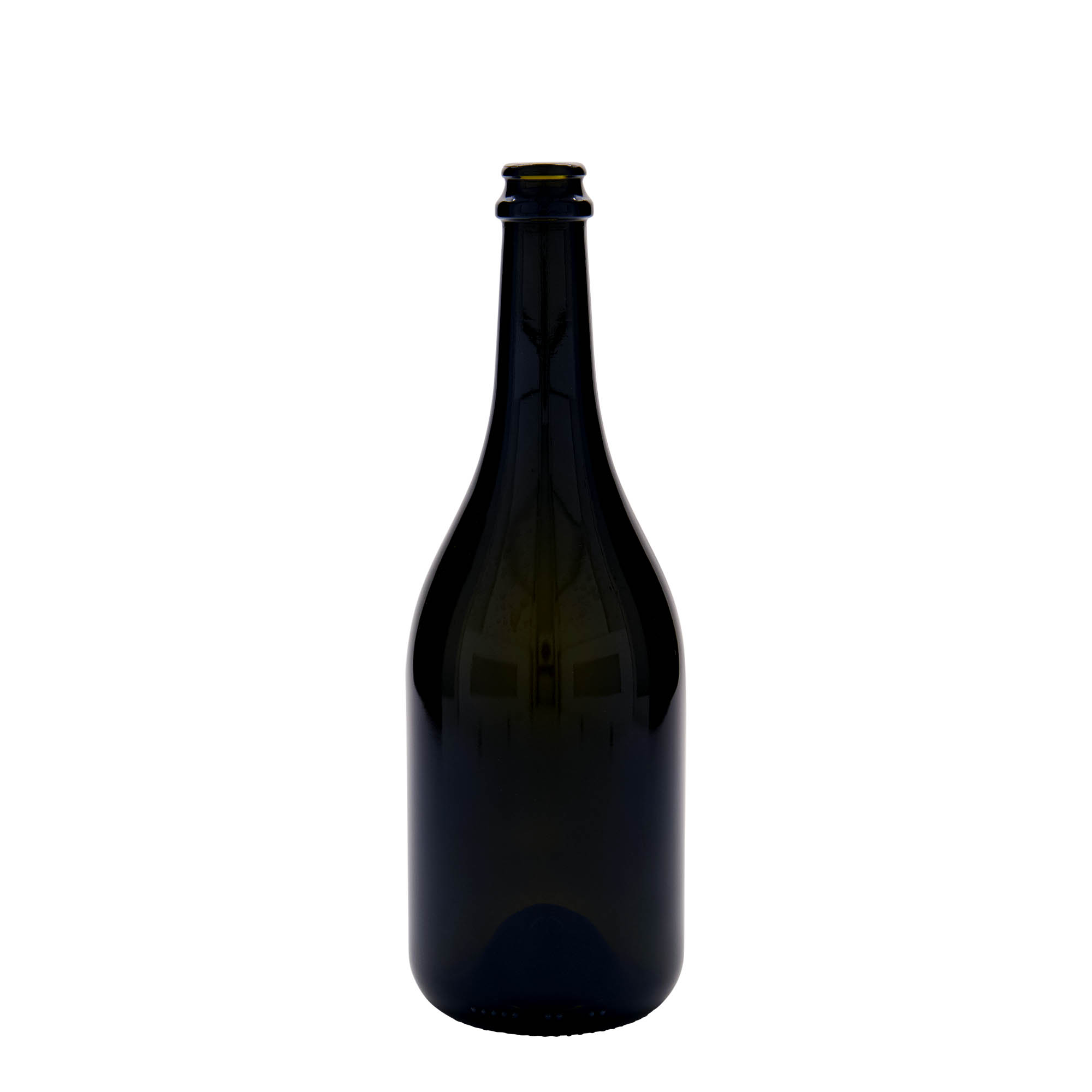 Bottiglia di birra 750 ml 'Horta', vetro, verde antico, bocca: tappo corona Bottiglia di birra 750 ml 'Horta', vetro, verde antico, bocca: tappo corona