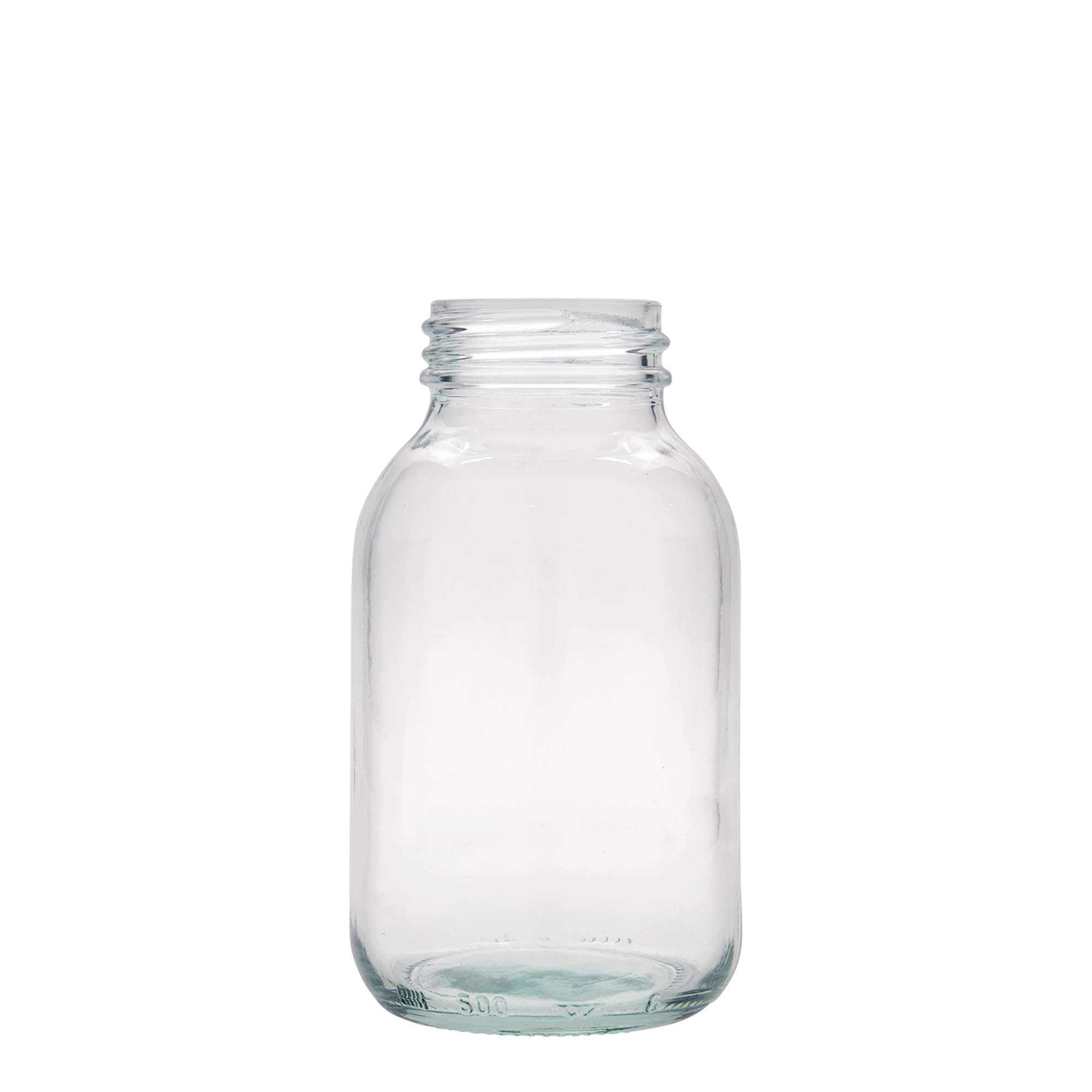 500 ml barattolo a bocca larga, bocca: DIN 55