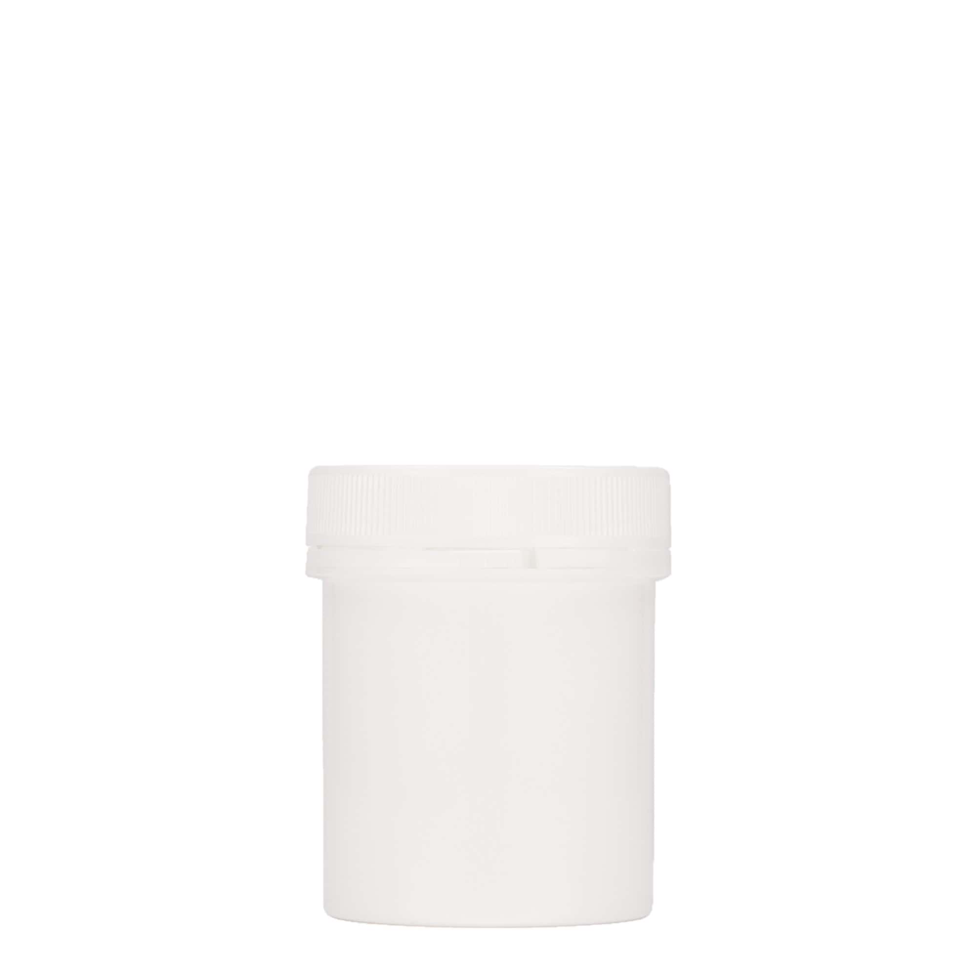 150 ml barattolo di plastica 'Securilock', PP, bianco, bocca: chiusura a vite