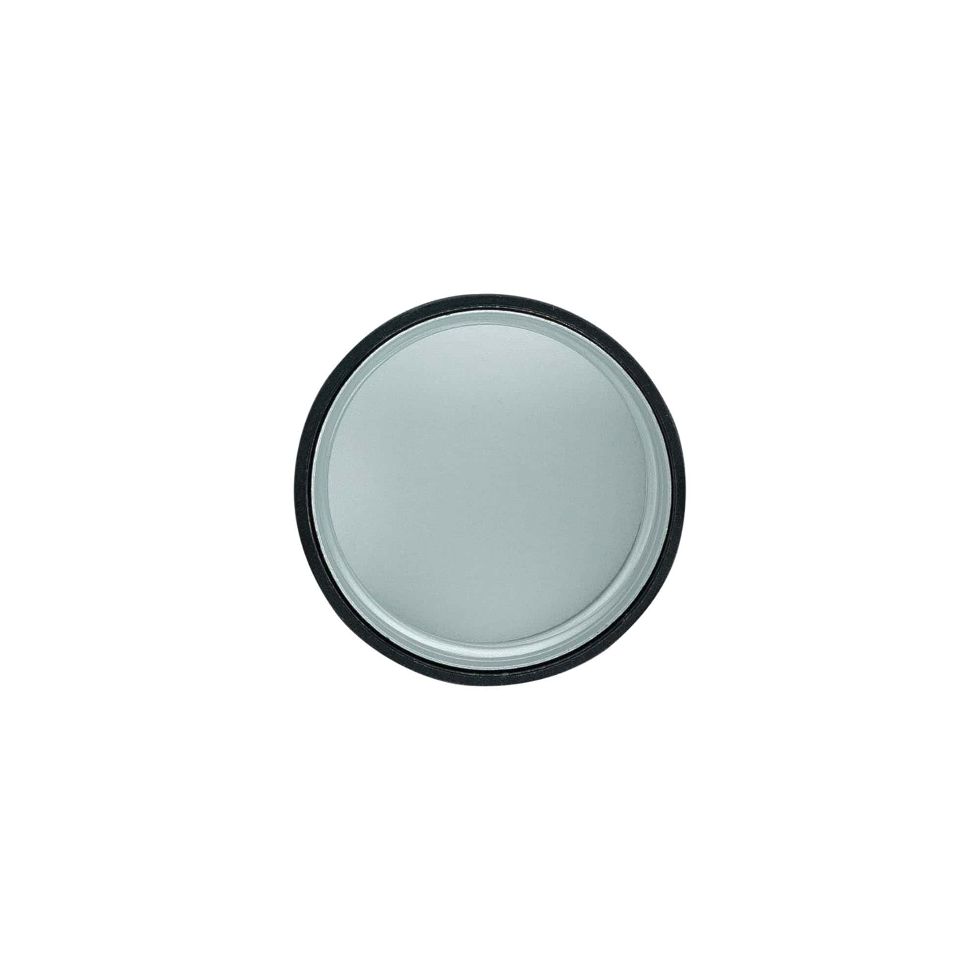 Chiusura a vite, metallo-plastica, nero, per bocca: PP 31,5