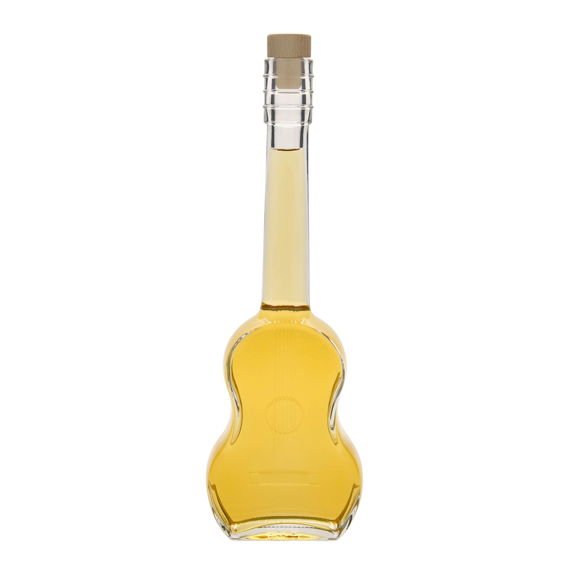 Bottiglia di vetro 500 ml 'Chitarra', bocca: sughero Bottiglia di vetro 500 ml 'Chitarra', bocca: sughero