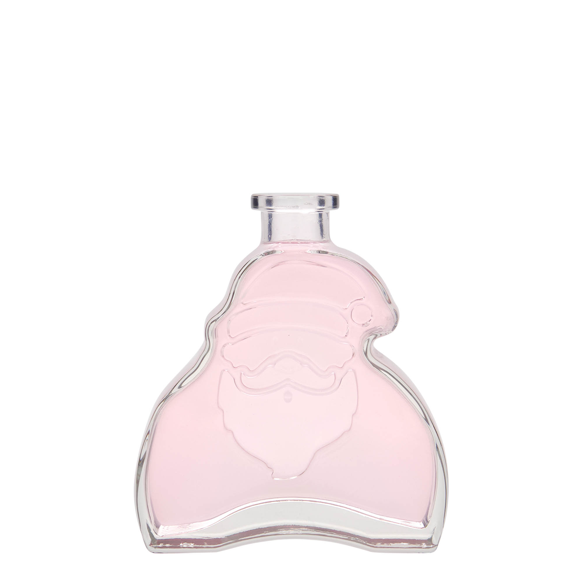 Bottiglia di vetro da 200 ml 'Babbo Natale', bocca: sughero Bottiglia di vetro da 200 ml 'Babbo Natale', bocca: sughero