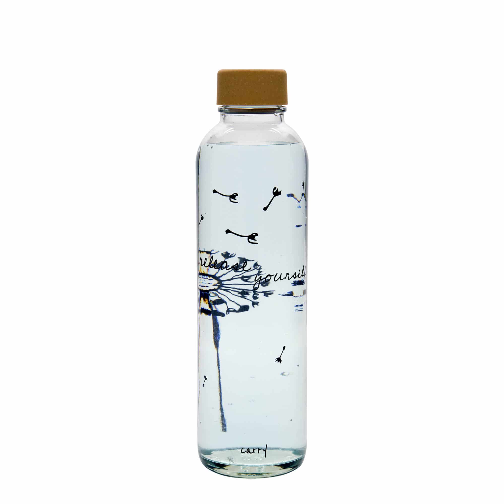 700 ml Borraccia 'CARRY Bottle', motivo: Release Yourself, vetro, imboccatura: a vite