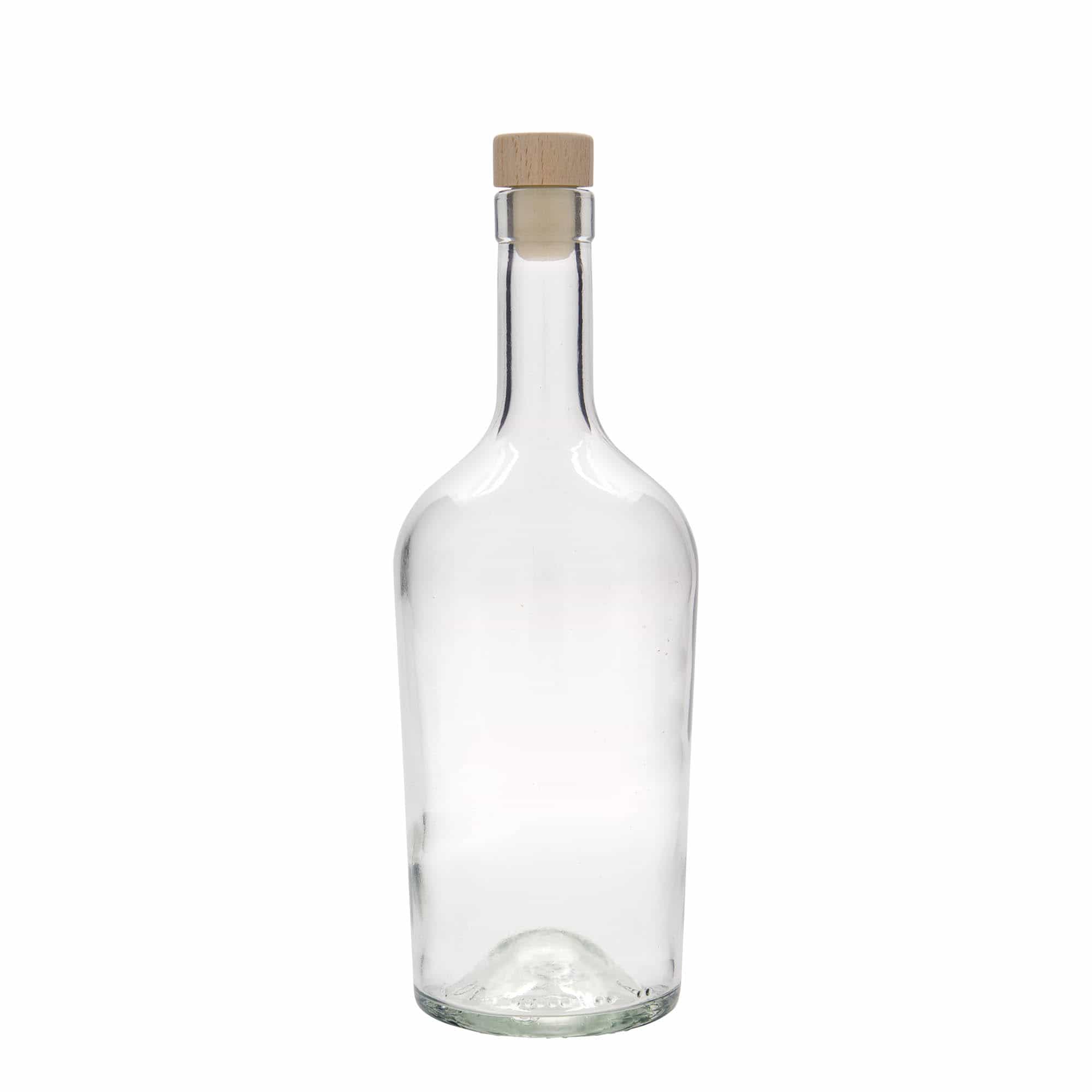 700 ml Bottiglia di vetro 'Margarethe', imboccatura: fascetta