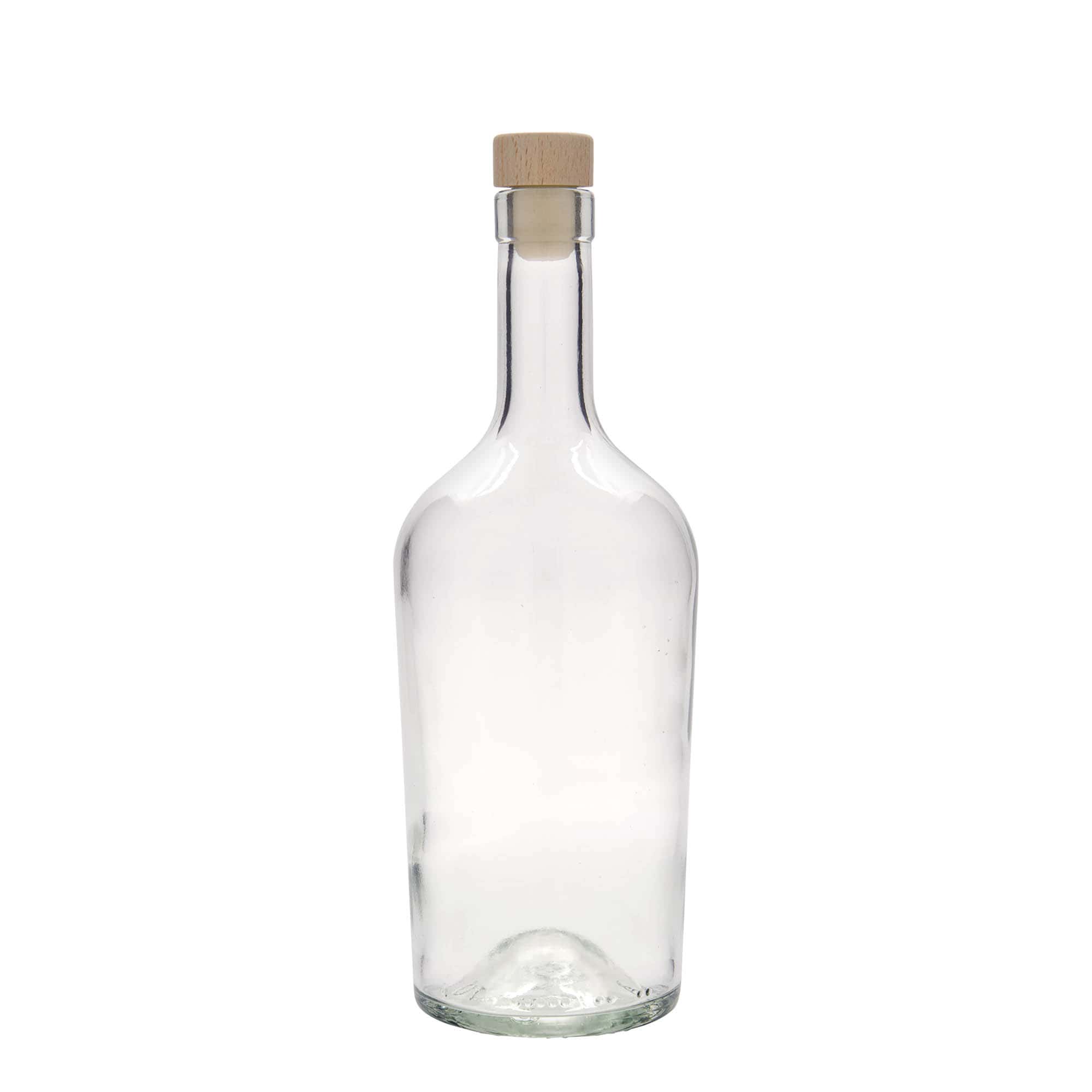 Bottiglia di vetro da 700 ml 'Margarethe', bocca: sughero