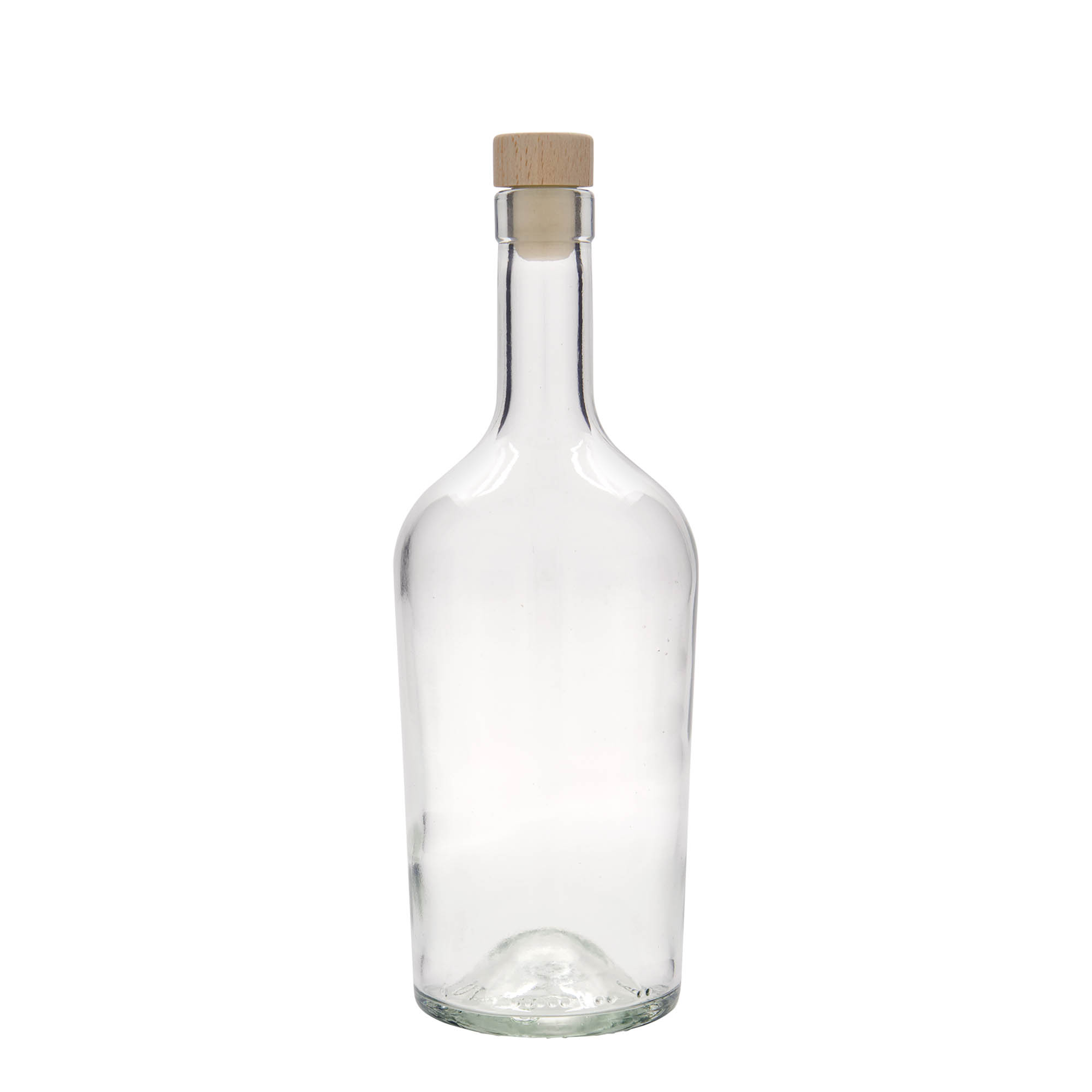 Bottiglia di vetro da 700 ml 'Margarethe', bocca: sughero