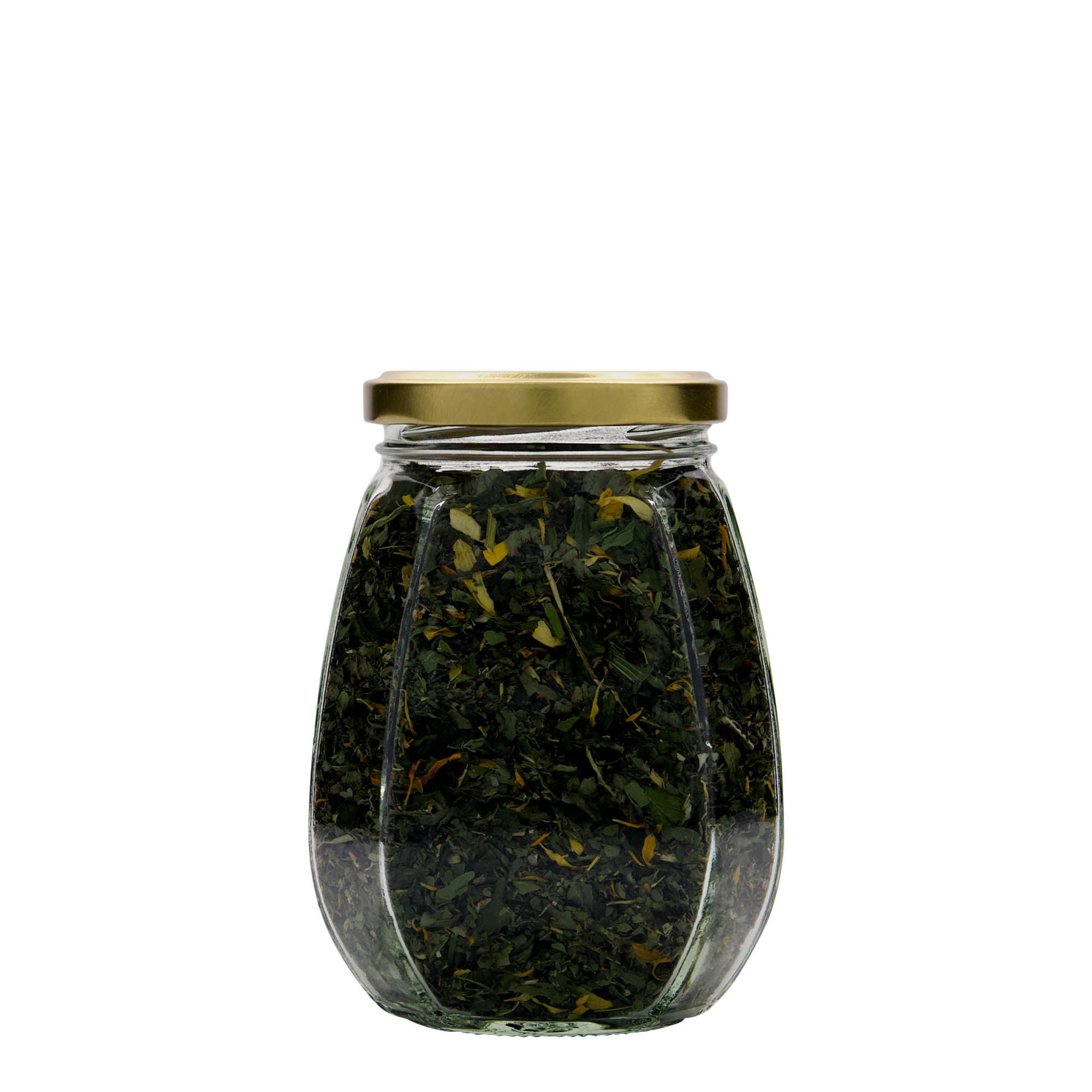 Vaso per gioielli 385 ml, esagonale, bocca: Twist-Off (TO 63)