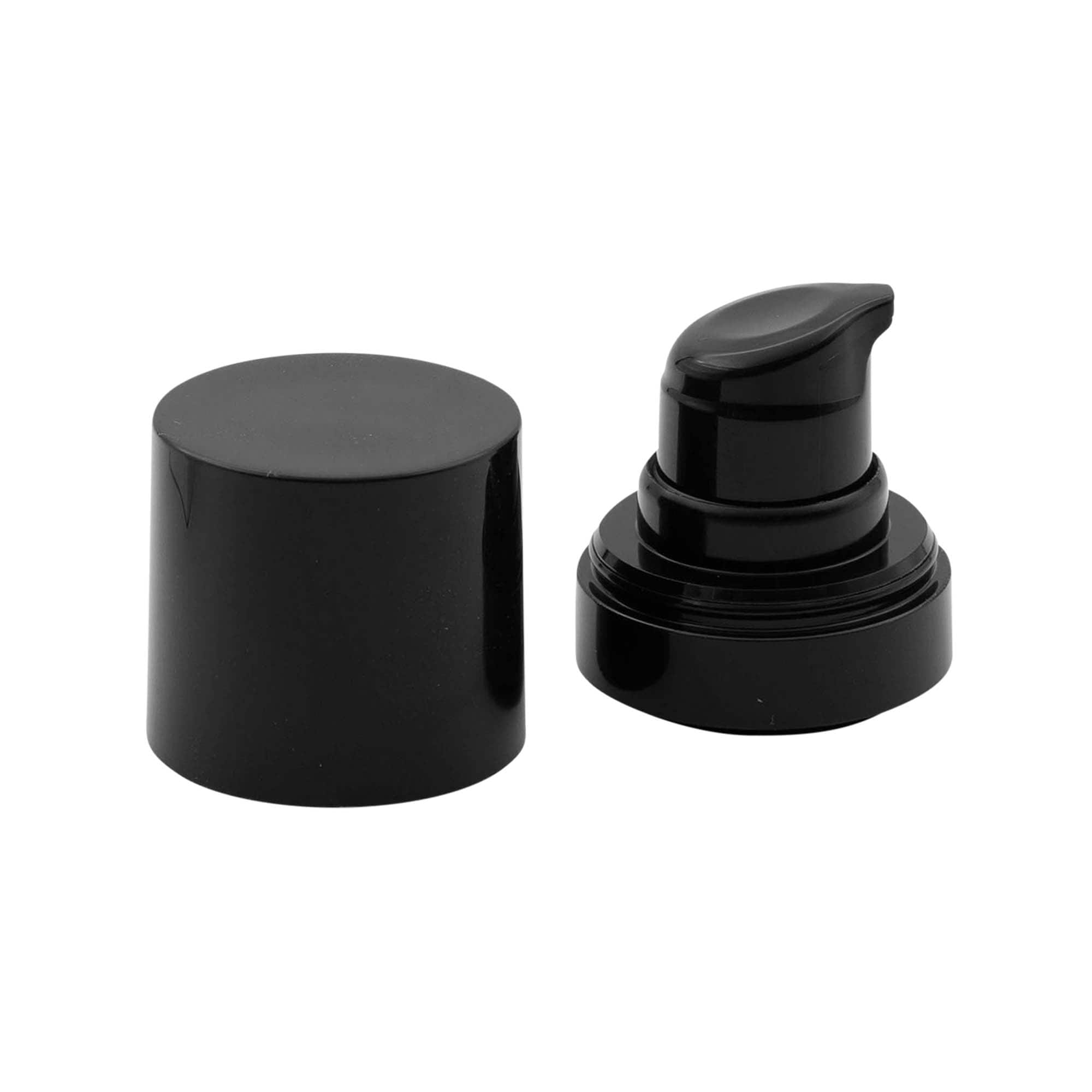 Pompa dispenser airless 'Micro', plastica PP, nero