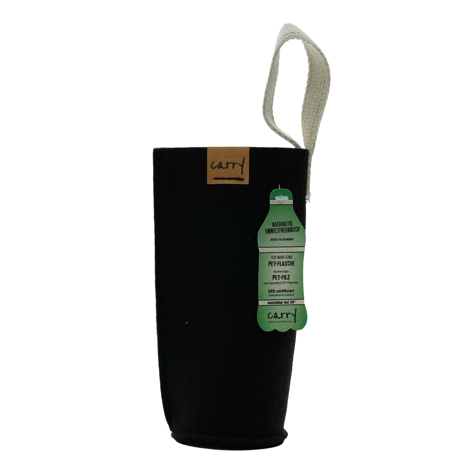 Custodia borraccia 'CARRY Sleeve', tessuto, nero Custodia borraccia 'CARRY Sleeve', tessuto, nero